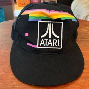 Atari video gamer SnapBack black baseball hat unisex